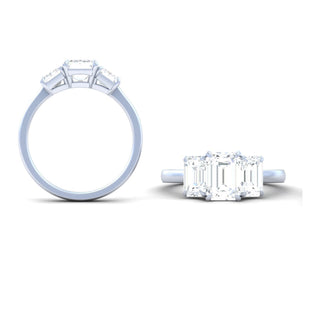 Emerald 3 Stones Ring RG379