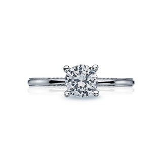 Sculpted Crescent  Engagement Ring 40-15RD6