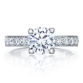 Sculpted Crescent  Engagement Ring 41-3RD75