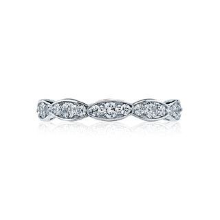 Sculpted Crescent  Wedding Band 46-3ET