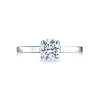Sculpted Crescent  Engagement Ring 48RD65