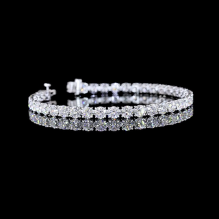 Round Station Line Tennis Bracelet BC2144