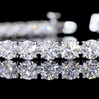 Round Station Line Tennis Bracelet BC2144