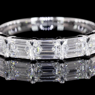 Emerald Half Eternity Band EB302