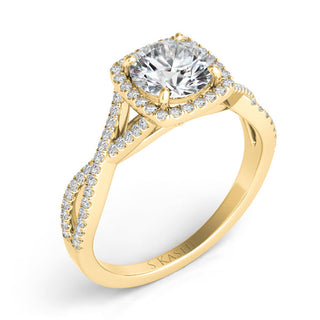 Criss Cross Engagement Ring EN7333