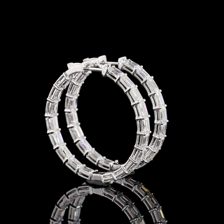 Emerald Hoops Earring ER1392