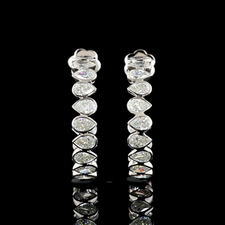 Pear C Hoops Earring ER1828