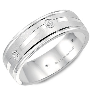 Diamond Contemporary Wedding Band WB-6999