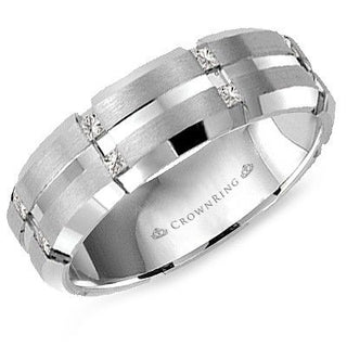 Diamond Contemporary Wedding Band WB-7092