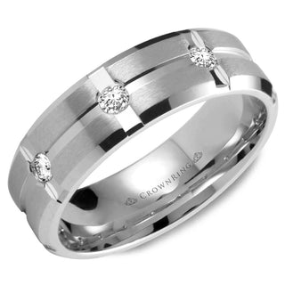 Diamond Contemporary Wedding Band WB-7309