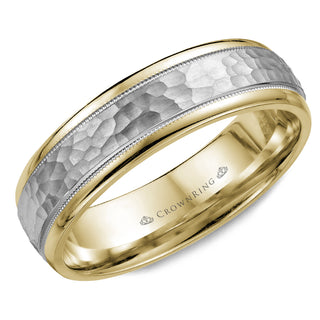 Carved Milgrain Wedding Band WB-7926