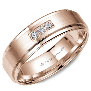 Diamond Modern Wedding Band WB-7973