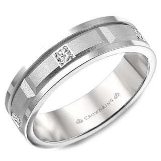 Diamond Modern Wedding Band WB-8204