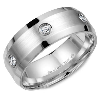 Diamond Contemporary Wedding Band WB-9616