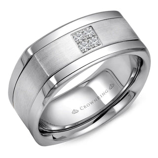 Diamond Modern Wedding Band WB-9671