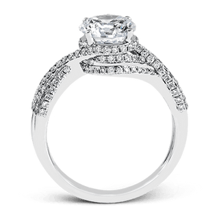 Zeghani Ladies 14k White Gold Engagement Ring ZR1155