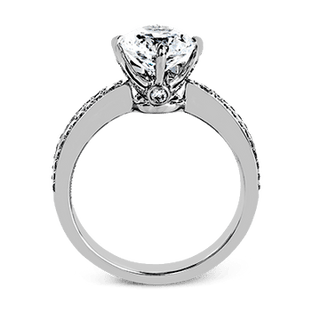 Zeghani Ladies 14k White Gold Engagement Ring ZR1244