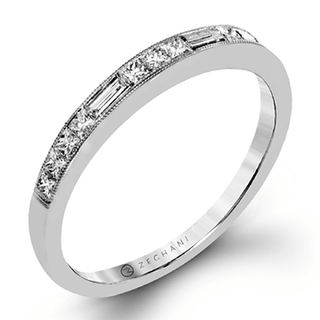 Zeghani Ladies 14k White Gold Engagement Ring ZR1364