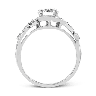 Zeghani Ladies 14k White Gold Engagement Ring ZR1470