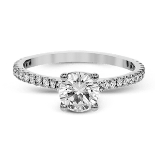 Zeghani Ladies 14k White Gold Engagement Ring ZR1565