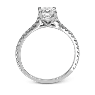 Zeghani Ladies 14k White Gold Engagement Ring ZR1565