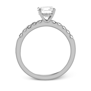 Zeghani Ladies 14k White Gold Engagement Ring ZR20SPER