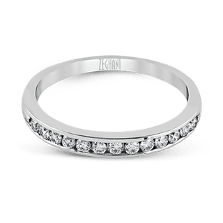 Zeghani Ladies 14k White Gold Engagement Ring ZR398
