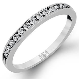 Zeghani Ladies 14k White Gold Engagement Ring ZR398