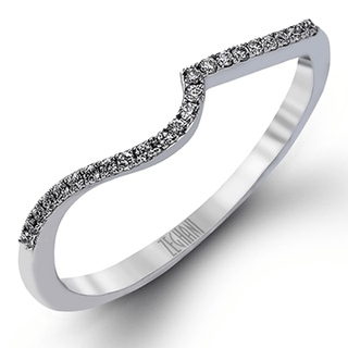 Zeghani Ladies 14k White Gold Engagement Ring ZR982