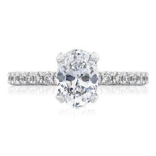 Petite Crescent  Engagement Ring HT2545
