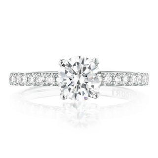 Petite Crescent  Engagement Ring HT2545