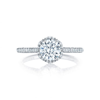 Petite Crescent  Engagement Ring HT254715