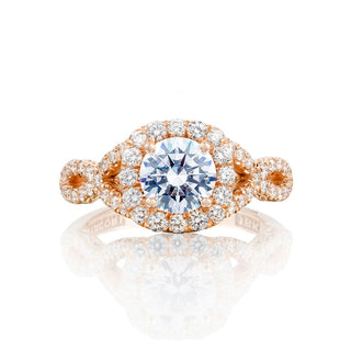 Petite Crescent  Engagement Ring HT2549CU