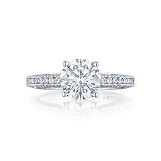 Petite Crescent  Engagement Ring HT2553