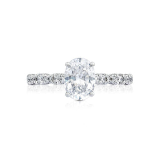 Petite Crescent  Engagement Ring HT2558