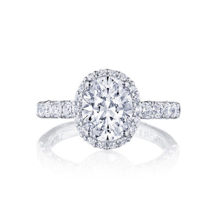 Petite Crescent  Engagement Ring HT257225