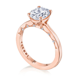 Coastal Crescent Solitaire Engagement Ring P1002