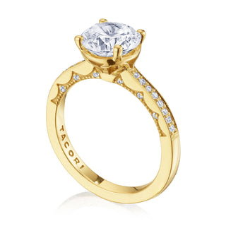 Coastal Crescent Solitaire Engagement Ring P1022