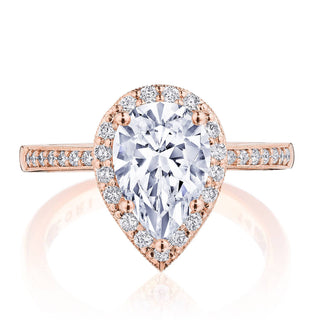 Coastal Crescent Solitaire Engagement Ring p1032