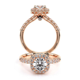 Renaissance 0.5 Round Halo Engagement Ring Renaissance-944Cu6.5