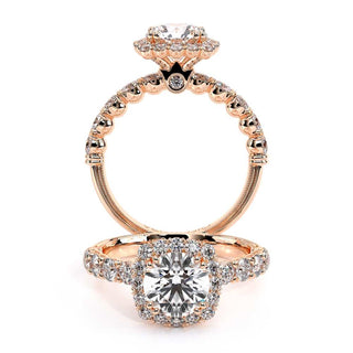 Renaissance 0.95 Round Halo Engagement Ring Renaissance-954Cu2.5