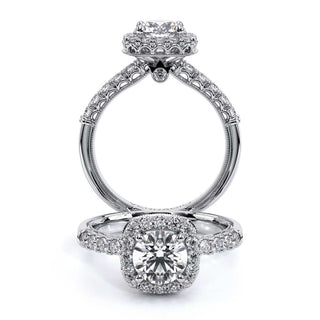Renaissance 0.5 Round Halo Engagement Ring Renaissance-944Cu6.5