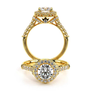 Renaissance 0.5 Round Halo Engagement Ring Renaissance-908R