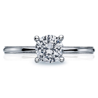 Sculpted Crescent  Engagement Ring 40-15RD6