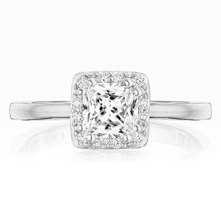 Coastal Crescent Solitaire Engagement Ring P101