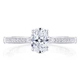 Coastal Crescent Solitaire Engagement Ring P102