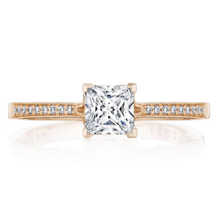 Coastal Crescent Solitaire Engagement Ring P102