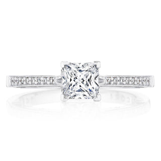 Coastal Crescent Solitaire Engagement Ring P102