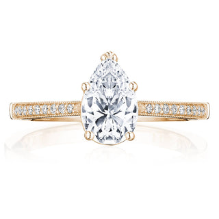 Coastal Crescent Solitaire Engagement Ring P102