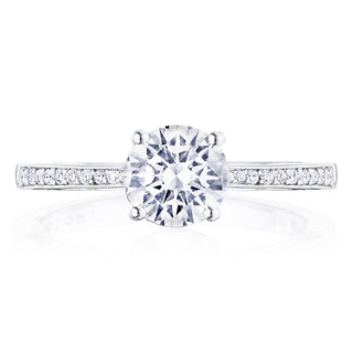 Coastal Crescent Solitaire Engagement Ring P102